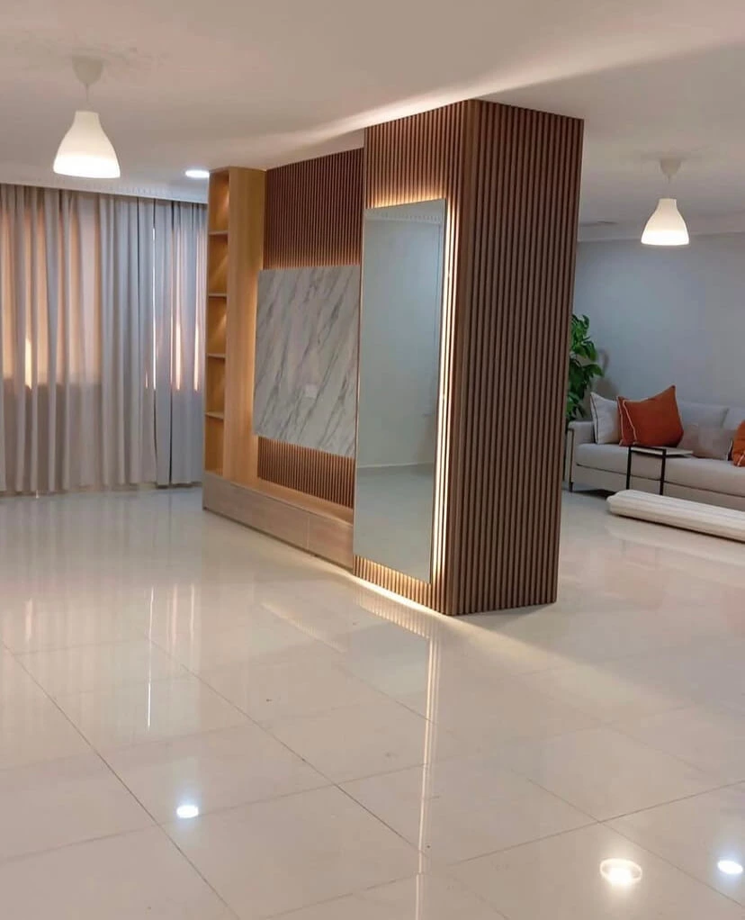 أسقف جبسية بإضاءة مخفية وتشطيب فاخر