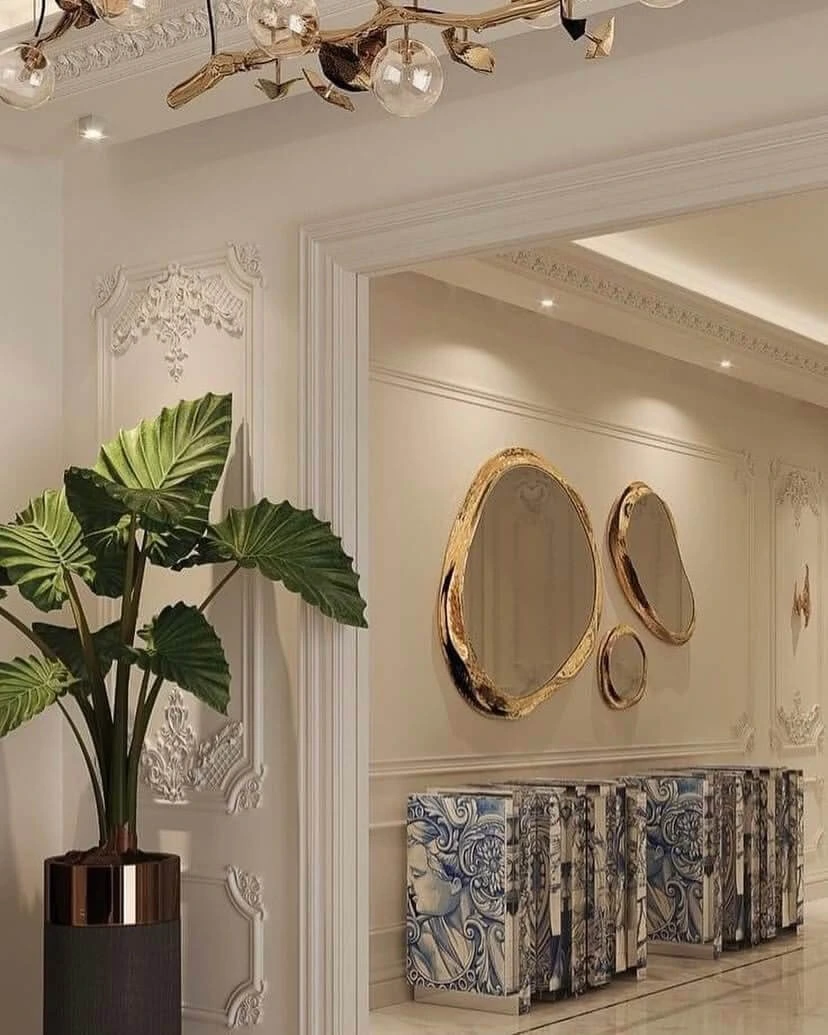 ديكورات داخلية بأسقف جبسية مضيئة
